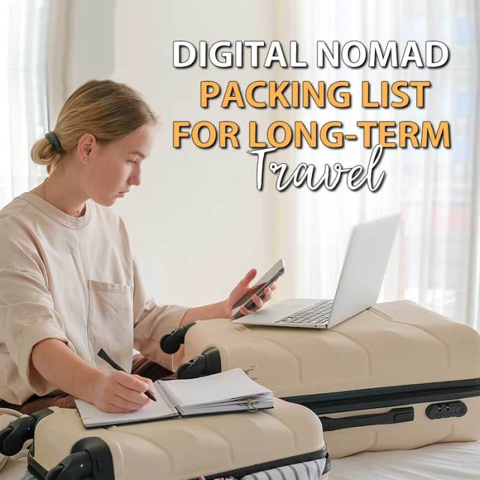 Digital nomad packing list