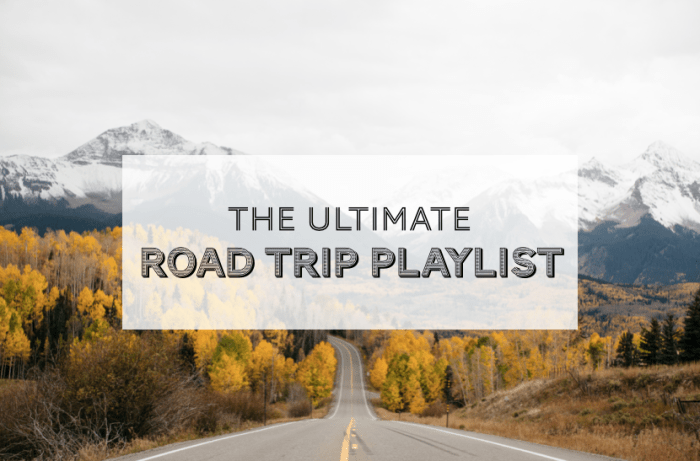 Ultimate road trip playlist